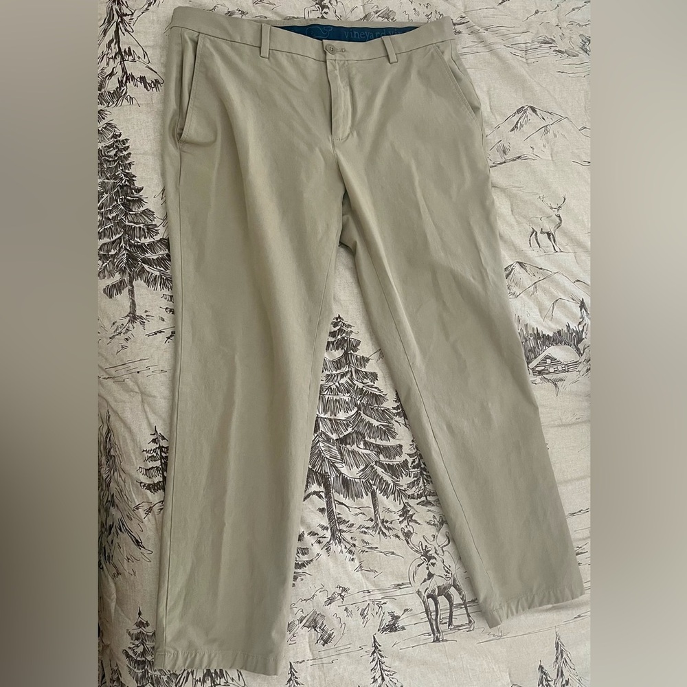 Vineyard Vines Men's Khaki Performance Chinos - 36 X 30